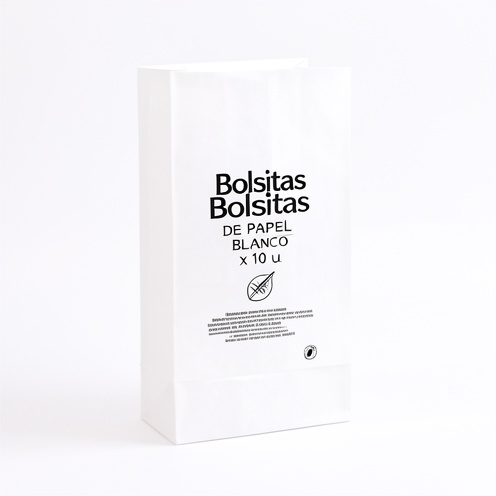 Bolsitas de Papel Blanco x 10 u