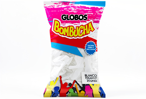 Bombucha - Globos Perlados Blanco 9" x25 unidades