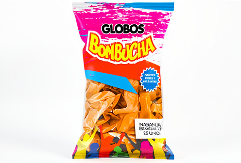 Bombucha - Globos Naranja 12" x25 unidades