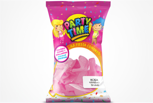 Party Time - Globos Perlados Rosa 12" x25 unidades