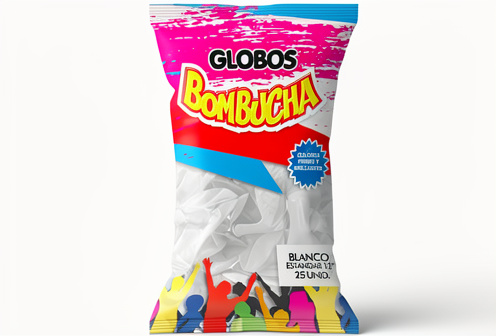 Bombucha - Globos Blanco 12" x25 unidades