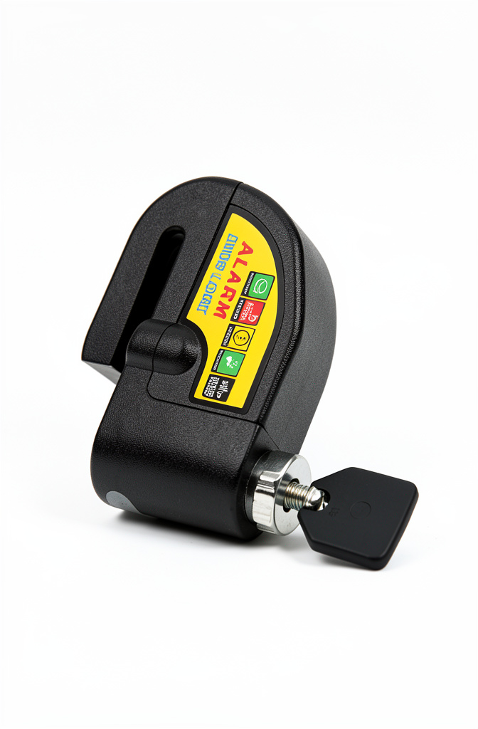 Candado disco moto con alarma