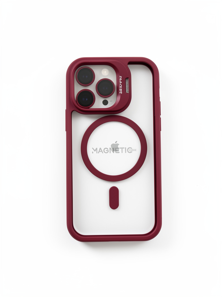 iPhone 13 Pro  Magnetic Case vinotinto
