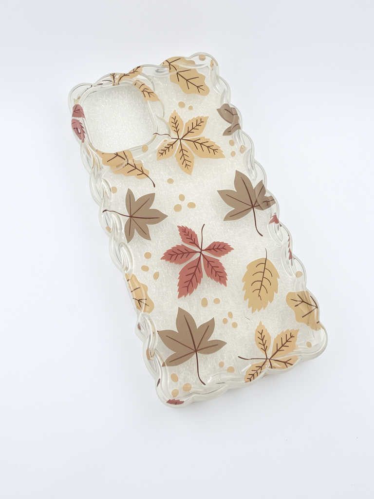 iPhone 16 plus Funda hojas transparente