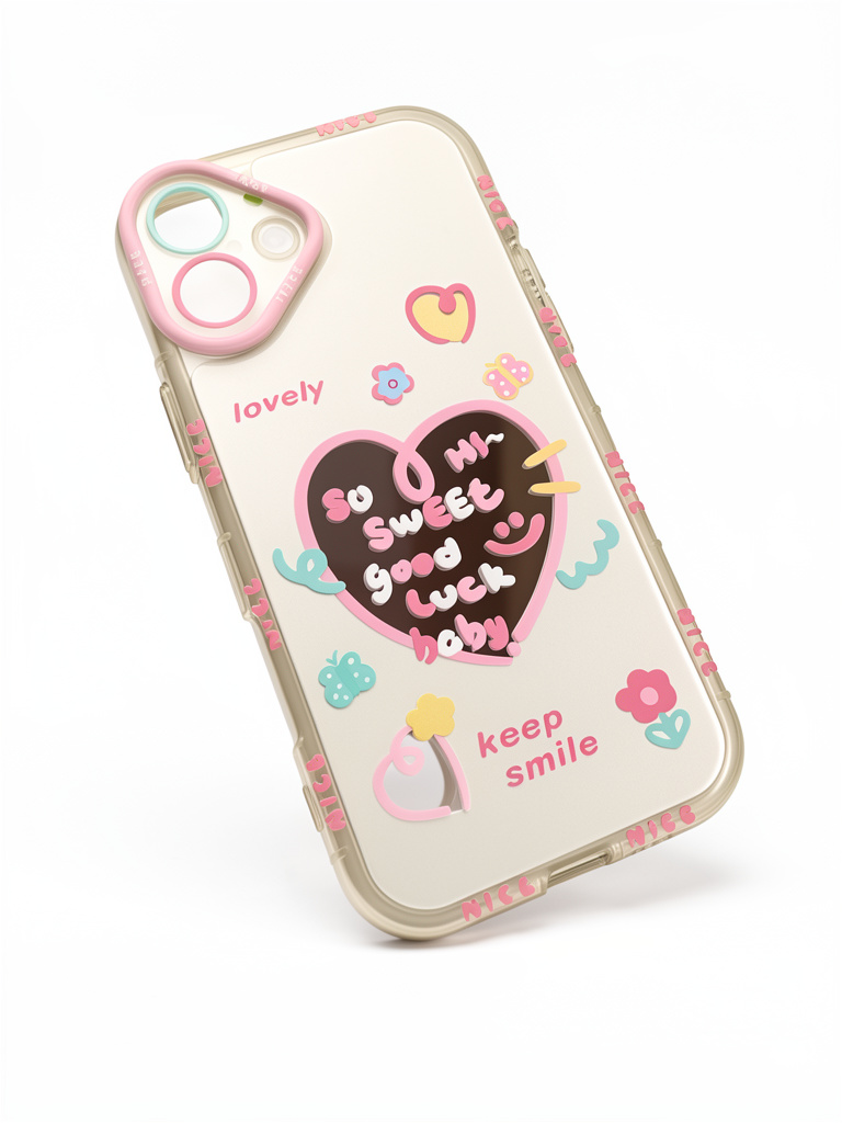 iPhone 16 plus  corazón espejo
