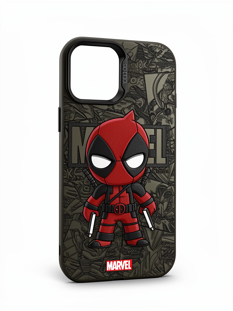 iPhone 12 Pro Max Marvel Deadpool case negro