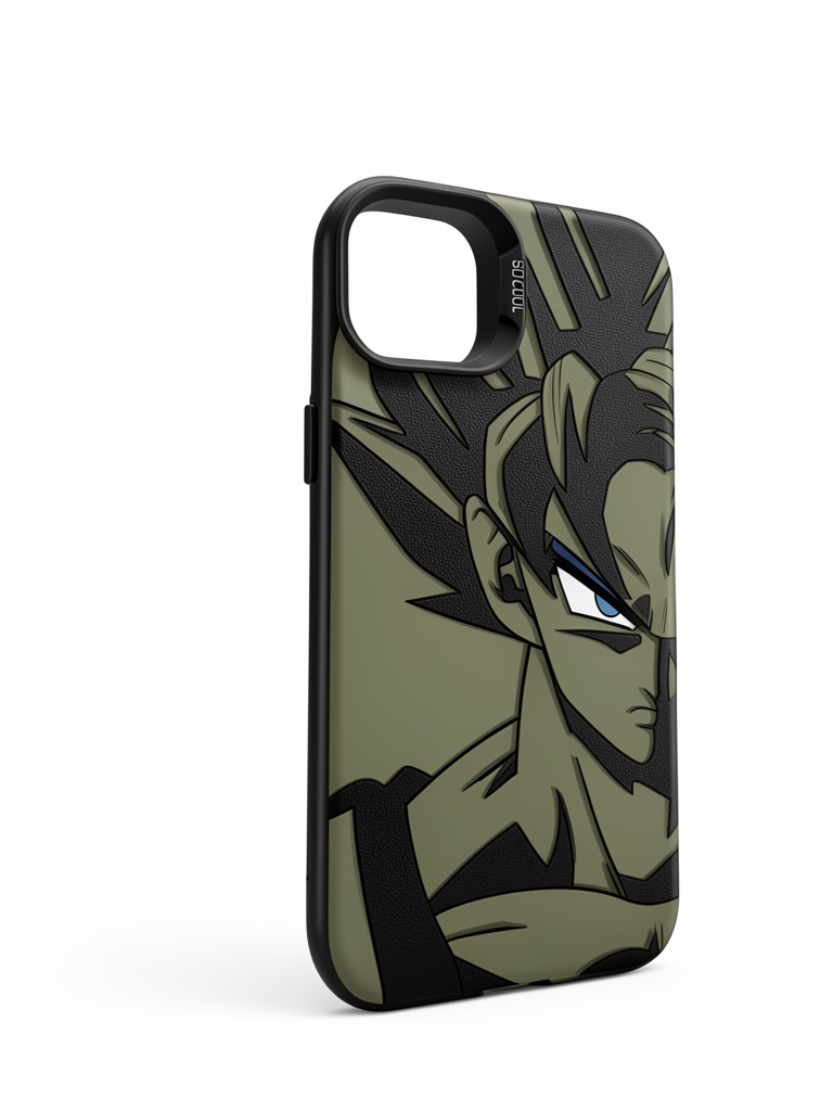 iPhone 14/15 plus Case negro anime