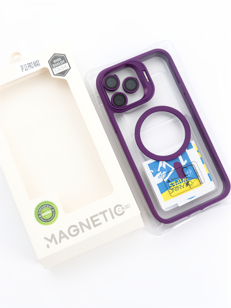 iPhone 13 Pro Max Magnetic case morada