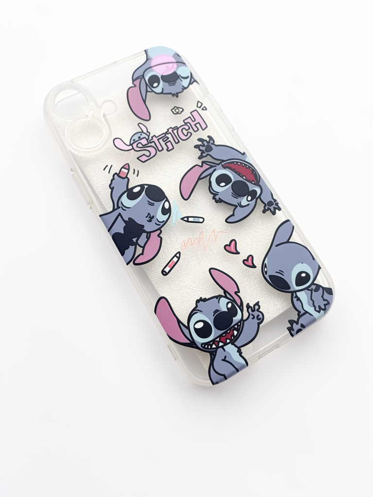 iPhone 16 plus Case Stitch transparente