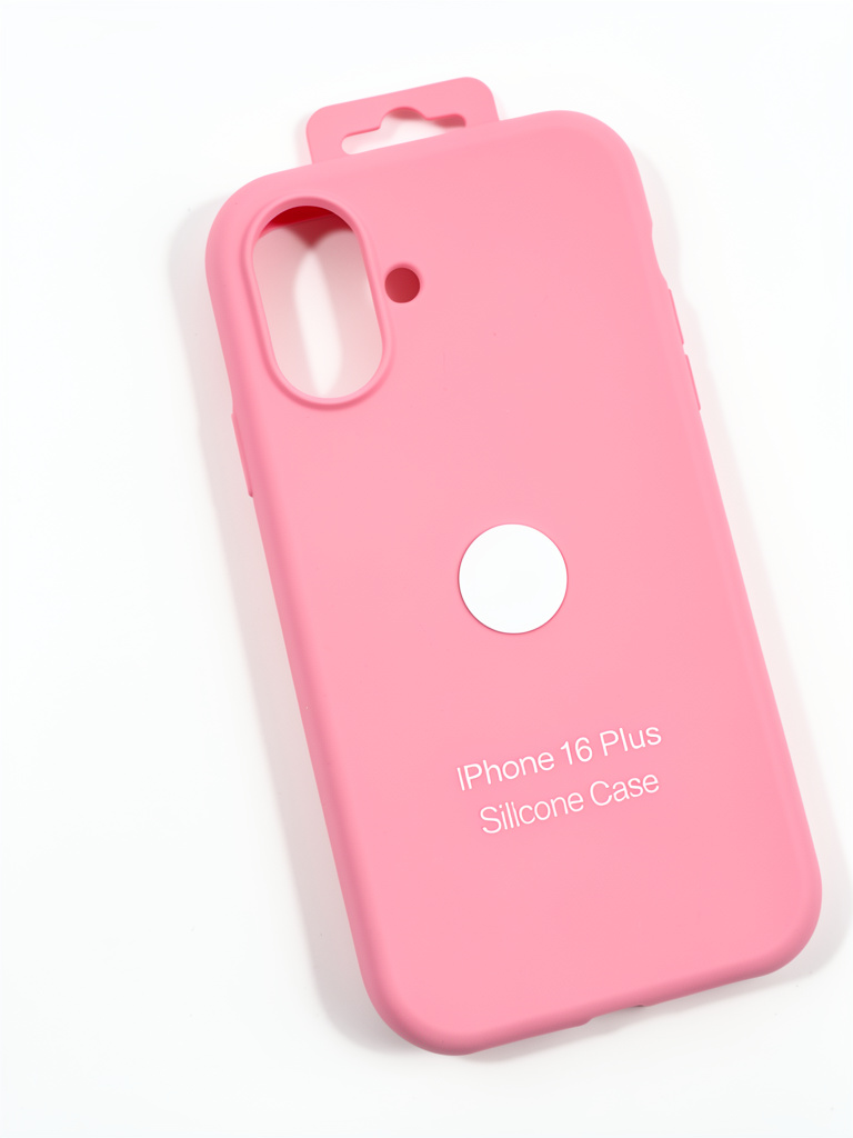 iPhone 16 Plus case silicona rosado