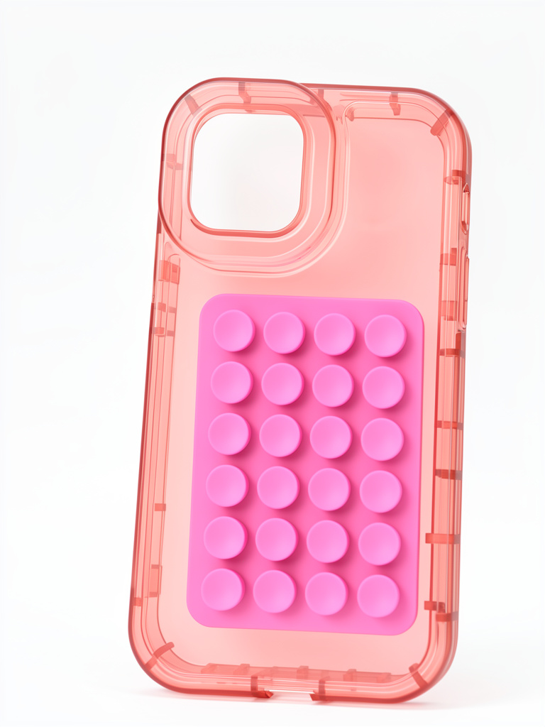iPhone 12 normal/12proCase rosa transparente c