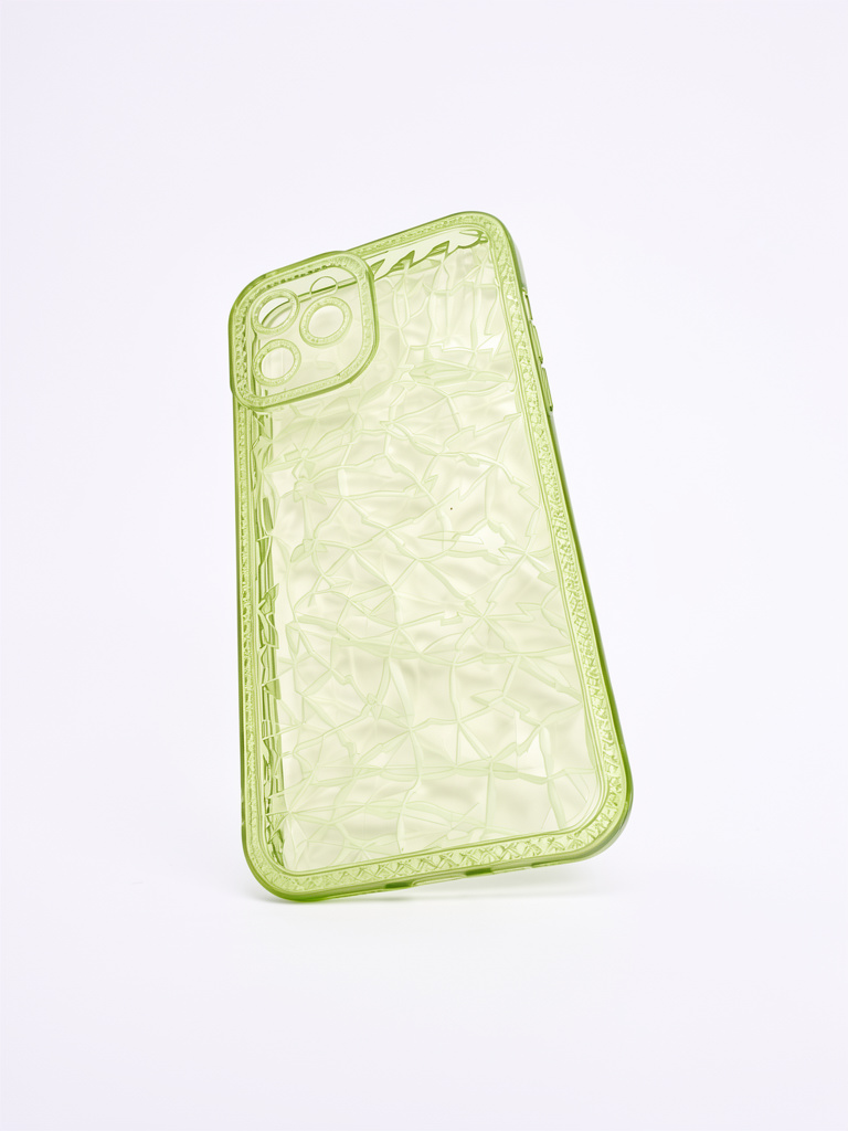 CASE 12 PRO VERDE TRANSPARENTE