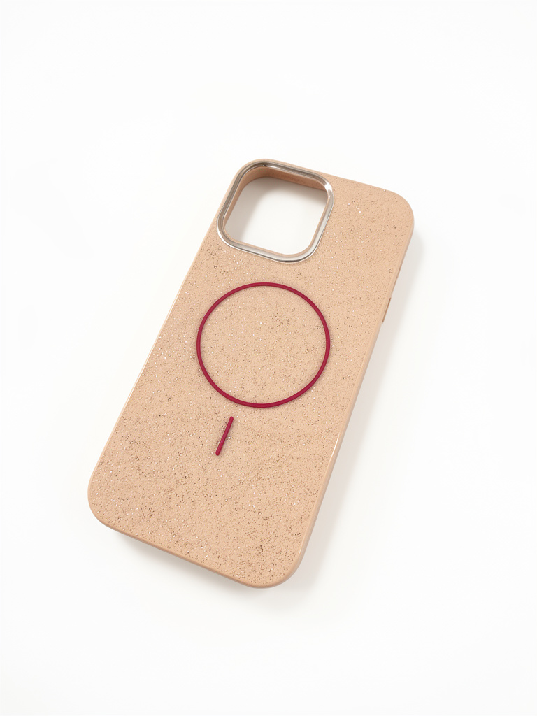 CASE 16 PRO MAX ROSA BRILLOS