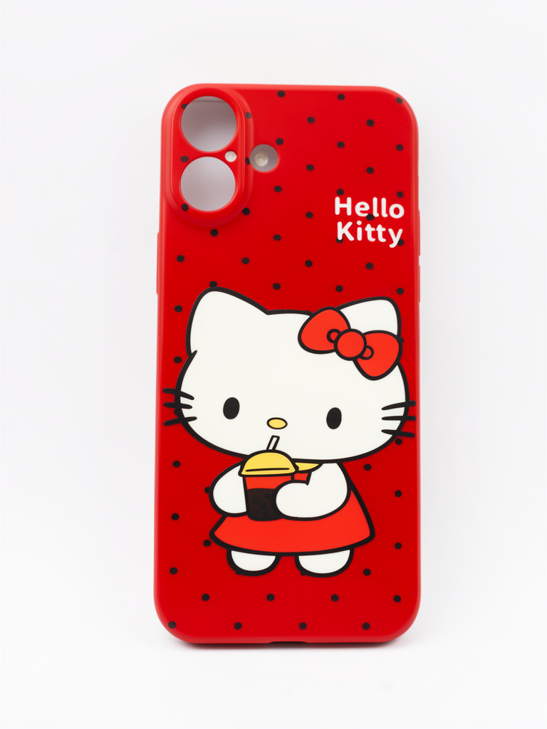 iPhone 16 plus Hello Kitty case roja