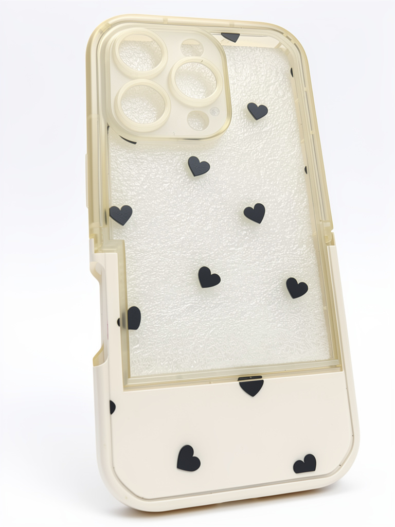 CASE 16 PRO TRASPARENTE CORAZÓN