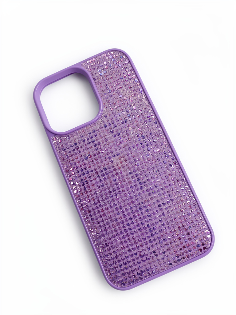 CASE 14 PRO MAX BRILLOS MORADOS
