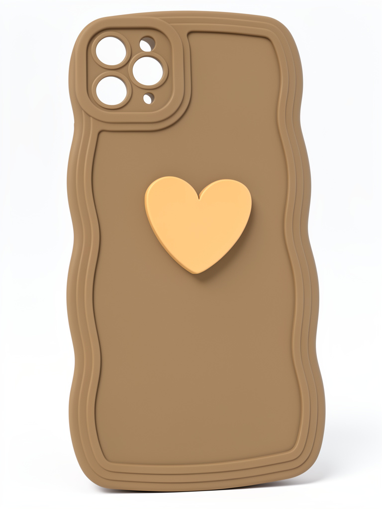 CASE 11 PRO MAX CAFÉ CORAZÓN ONDAS