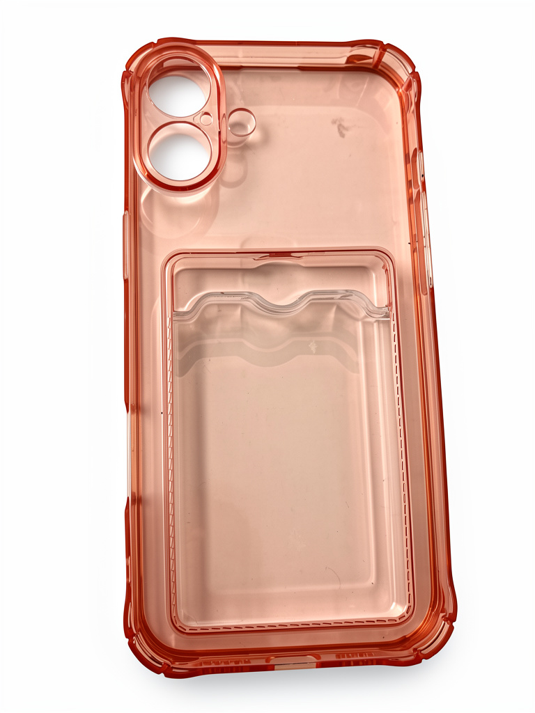 CASE 16 PLUS TRASPARENTE ROSADO