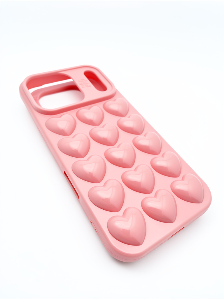 CASE 17 PRO ROSA CORAZONES