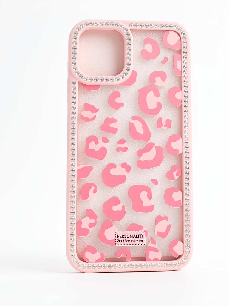 iPhone 12 normal / 12 pro Funda rosa leopardo