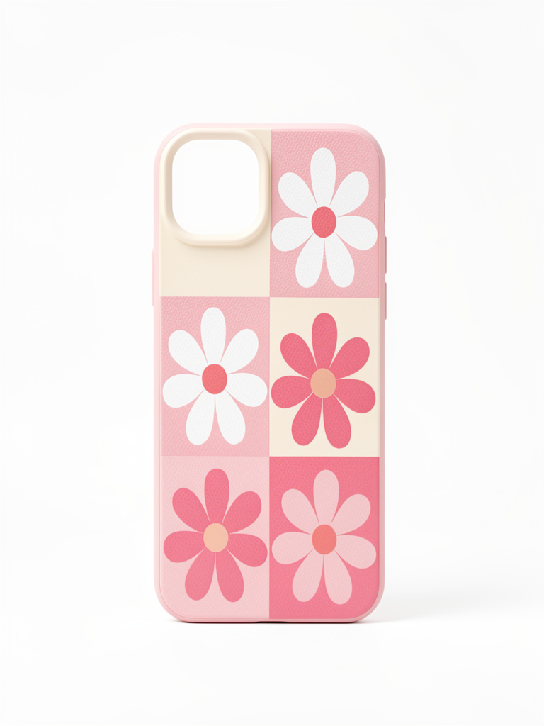 iphone 14/15 plus Funda flores rosa