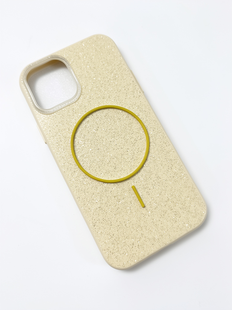 Iphone 12/12pro Case glitter crema