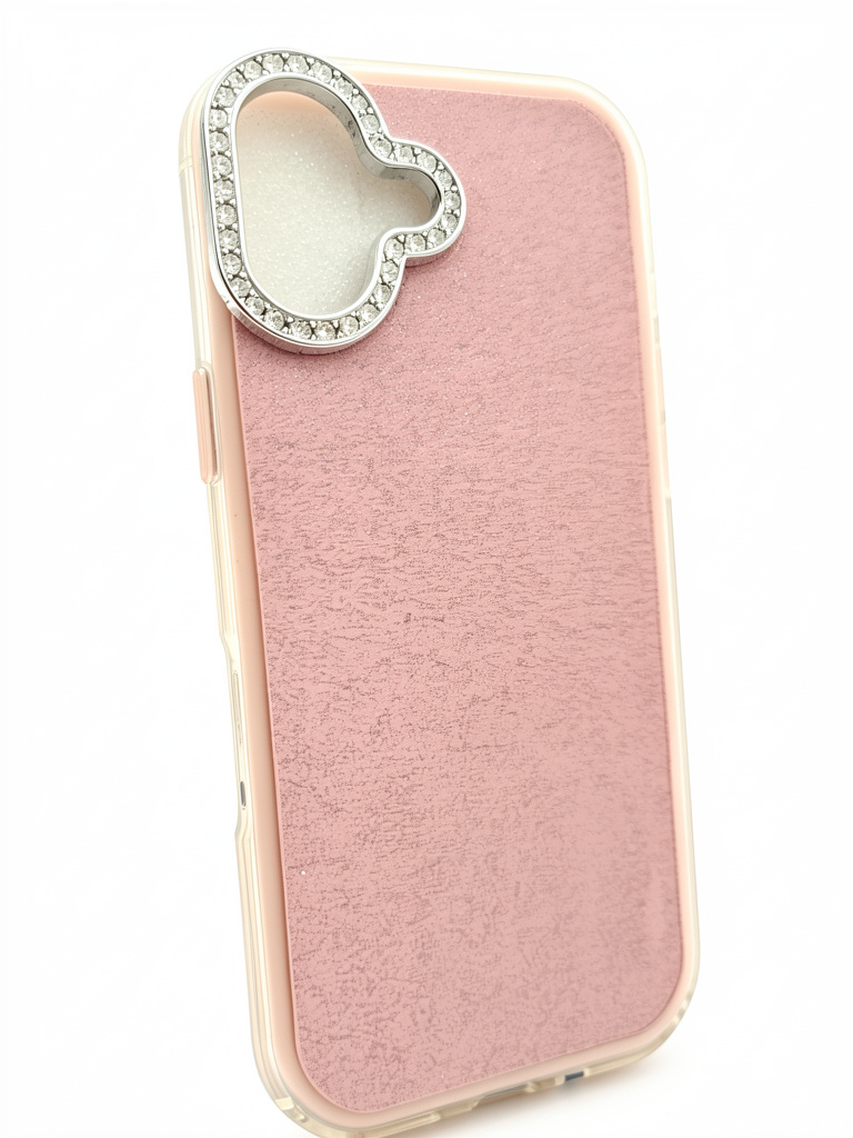 CASE 17 BRILLITOS ROSADOS