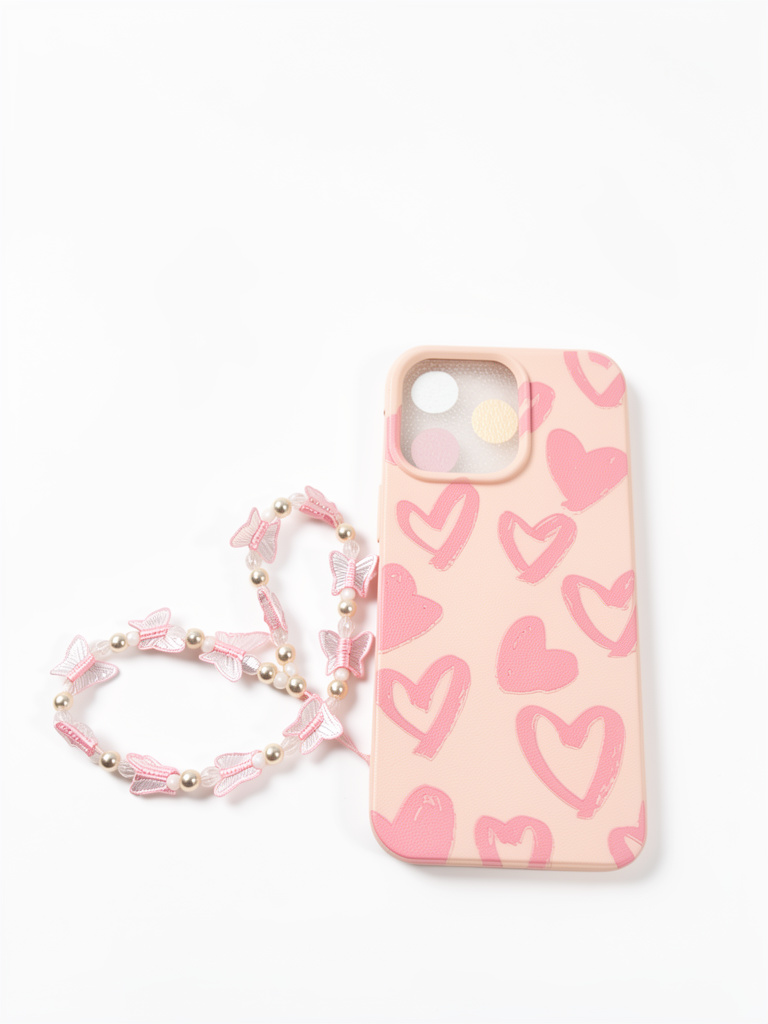 CASE 14 PRO CORAZÓN ROSA