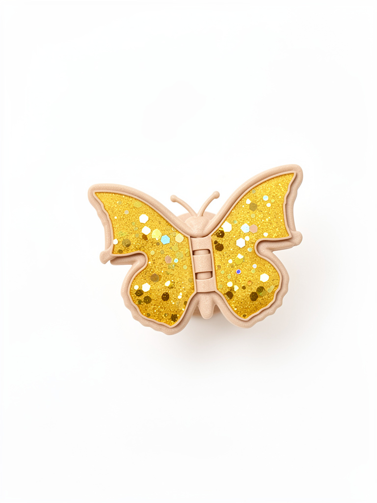 popsocket mariposa dorada glitter