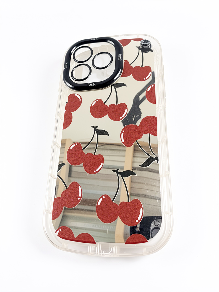 CASE 14 PRO MAX ESPEJO CEREZA
