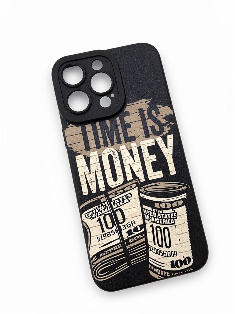 iPhone 15 pro Max Case Time is Money negro