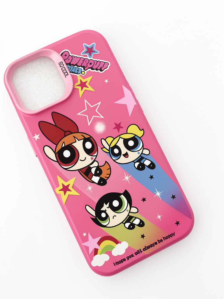 Powerpuff case rosado