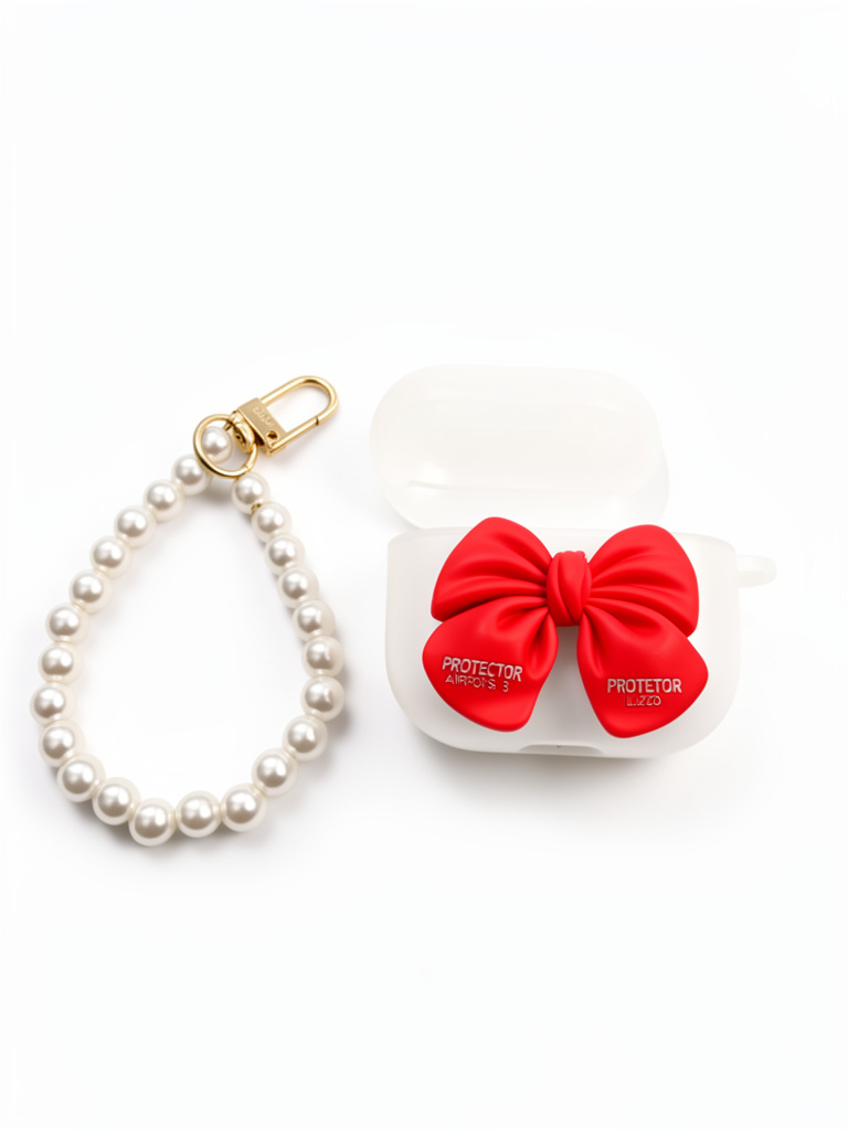 PROTECTOR AIRPODS 3 LAZO ROJO