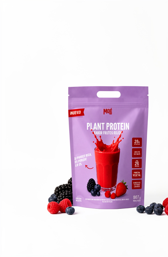 Mole Plant Protein frutos rojos