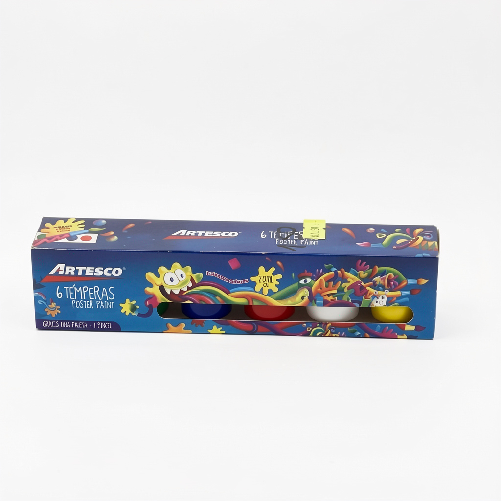 Artesco témperas 6 colores