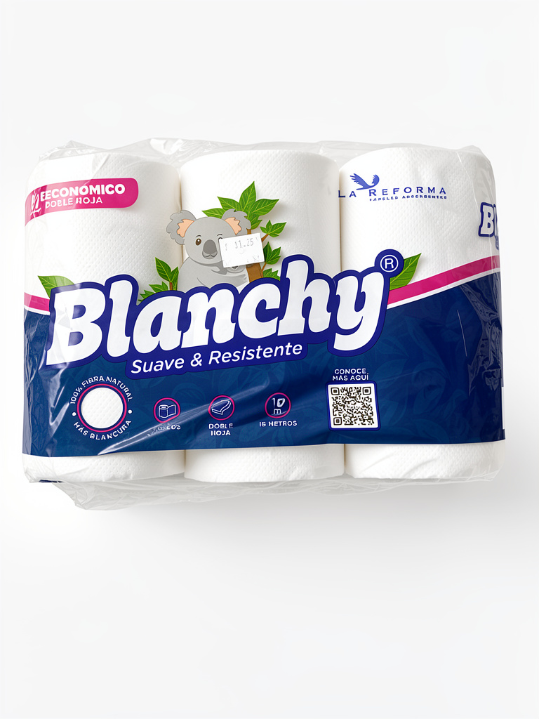 Blanchy papel higienico blanco
