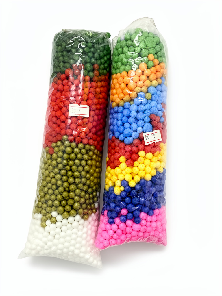 Bolitas de espuma multicolor