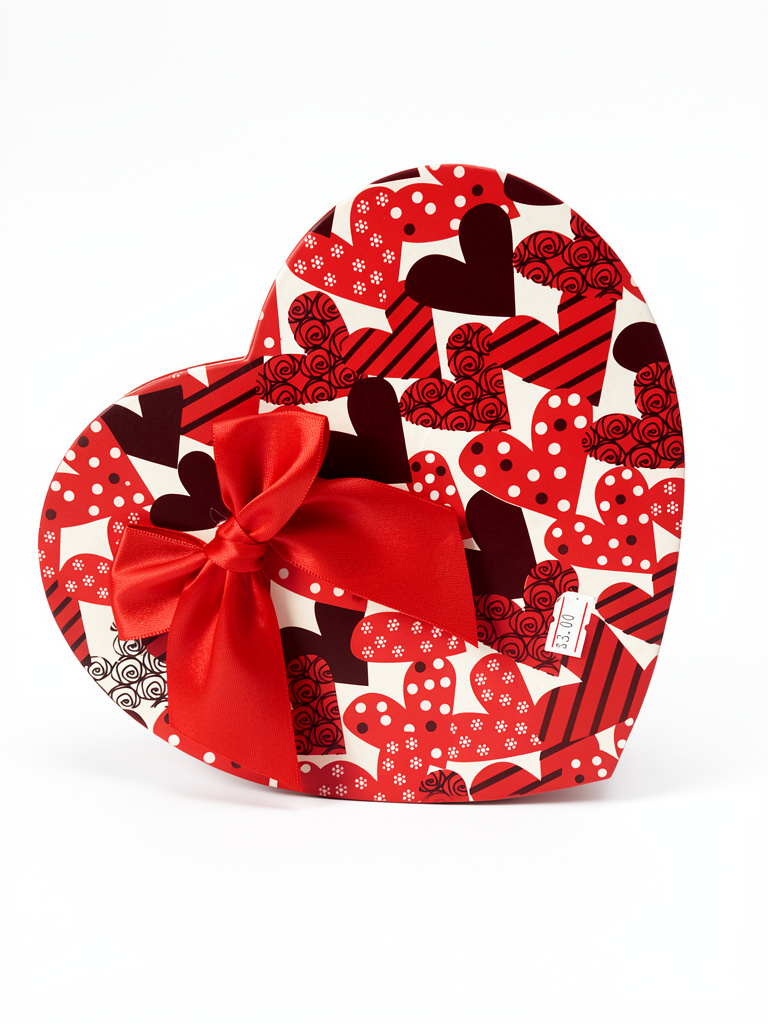 Caja de regalo corazón y cuadrada