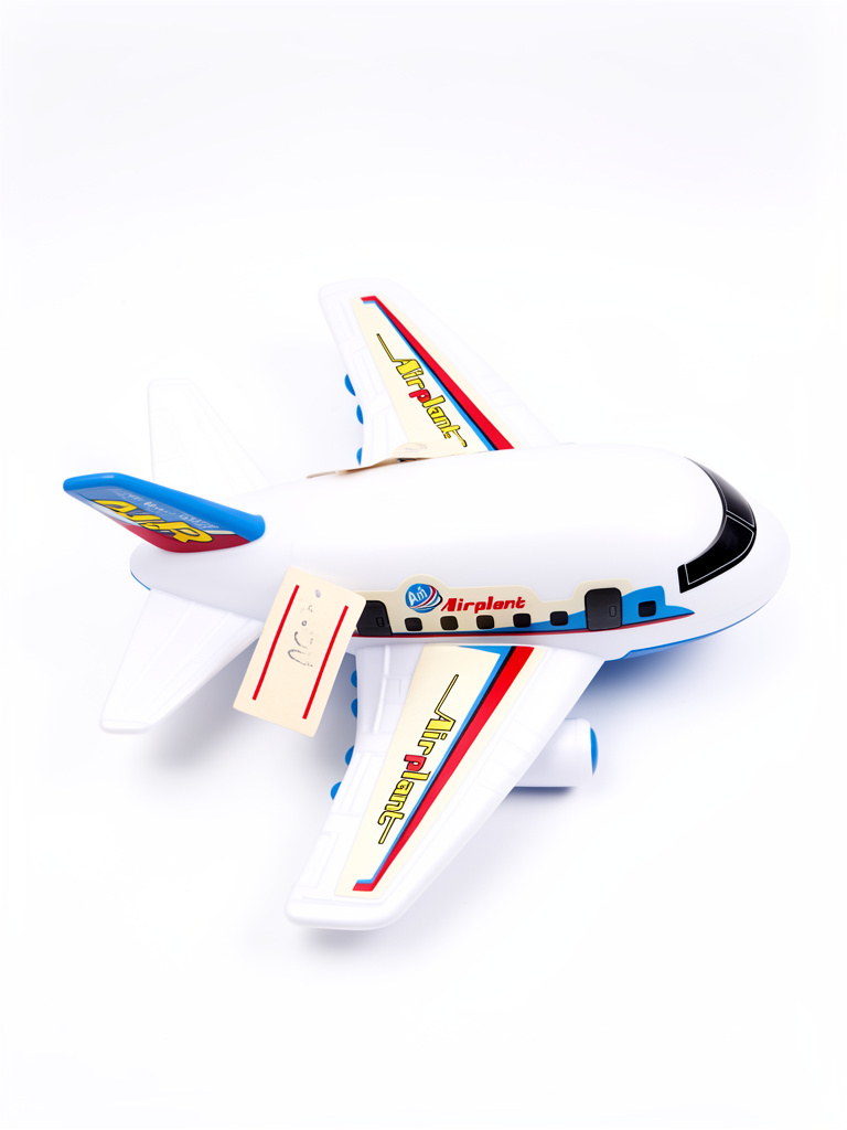 Avion juguete blanco