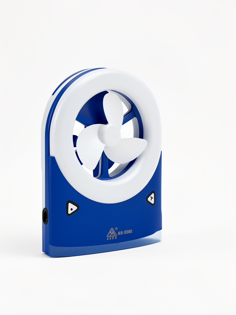 AUSA ventilador recargable azul