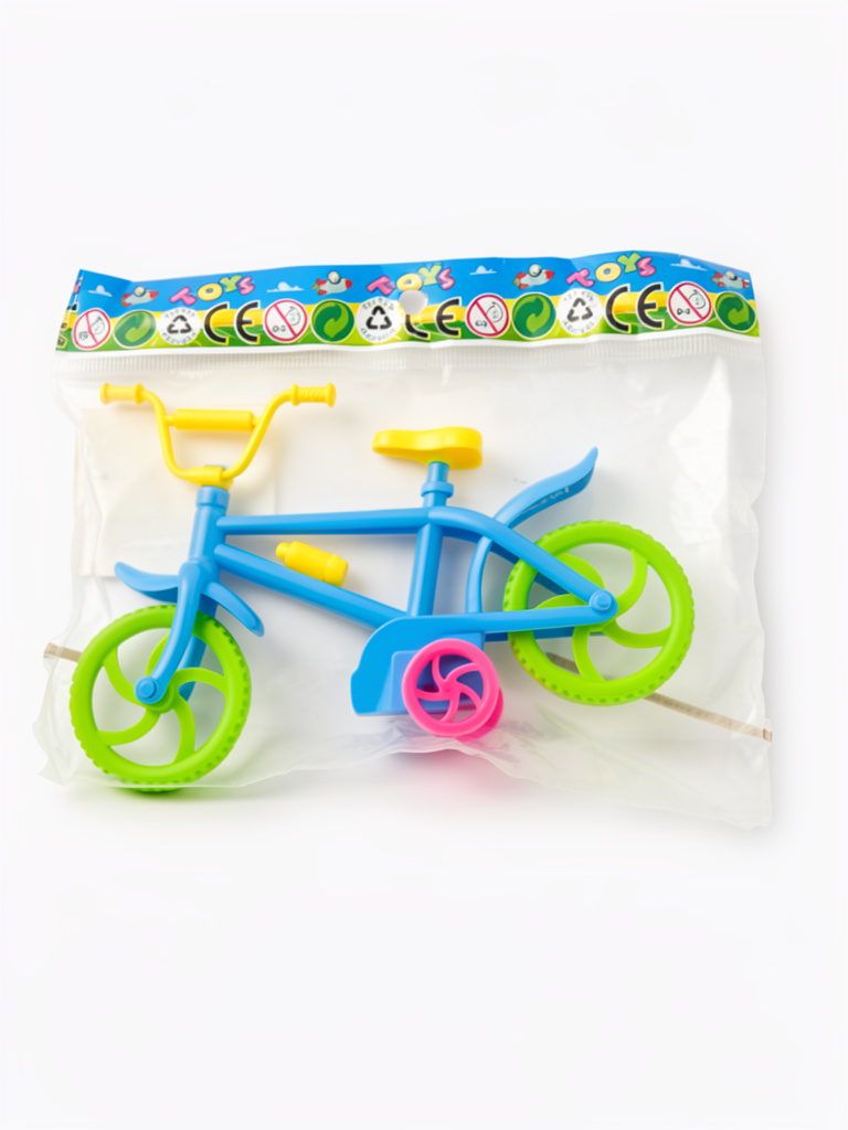 Bicicleta de juguete azul