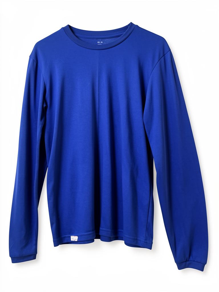 Camiseta azul manga larga