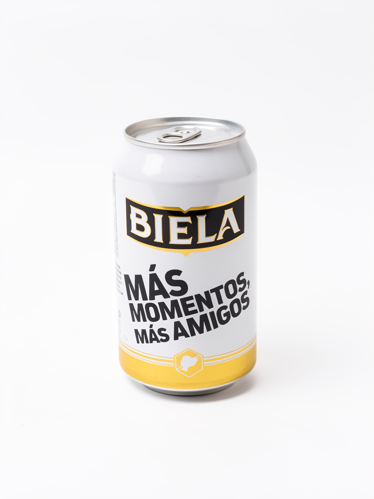 Biela en latas