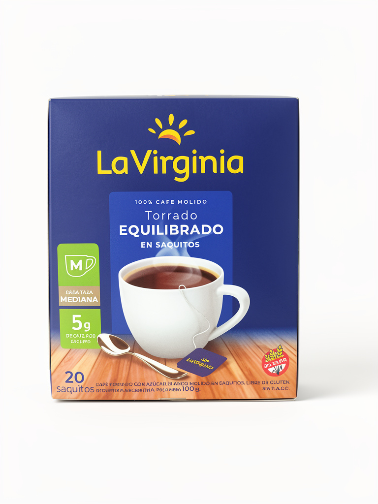 Café caja - La Virginia Cafe torrado equilibrado saquitos