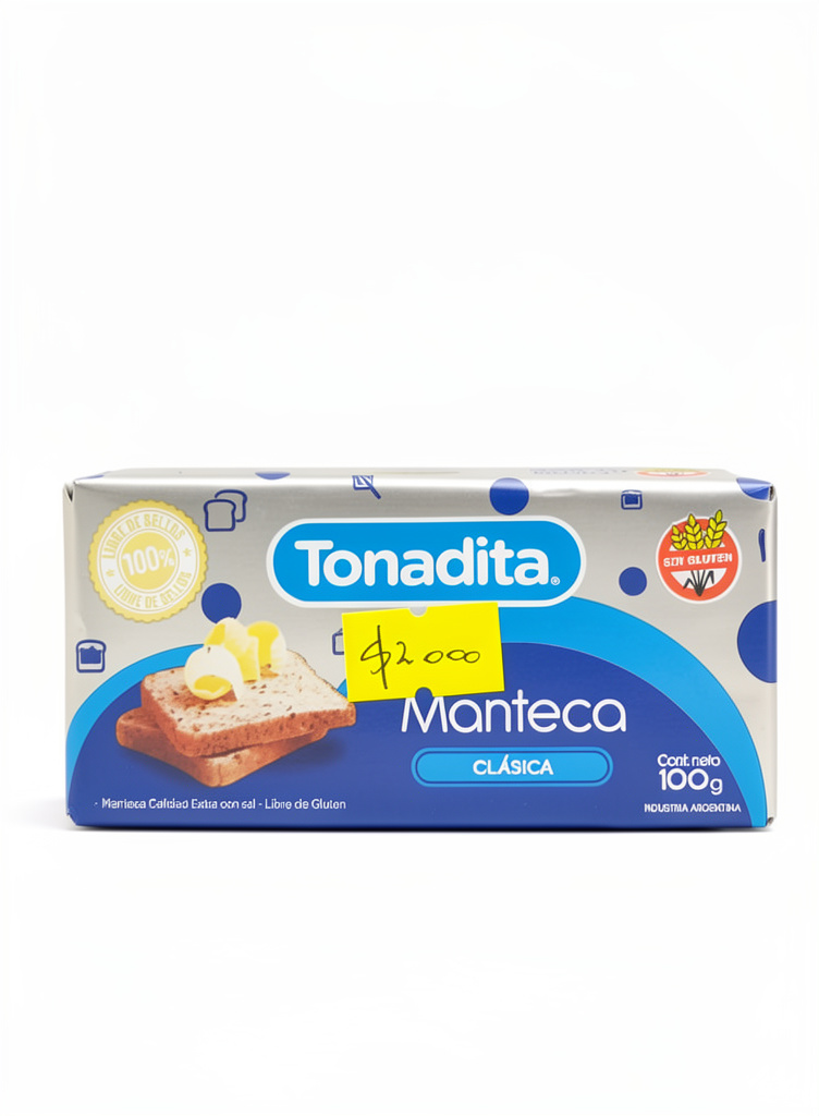 Manteca tonadita por 100 gramos
