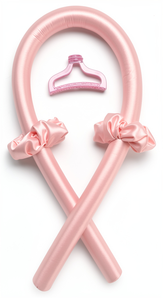 Accesorio capilar rosa con moños