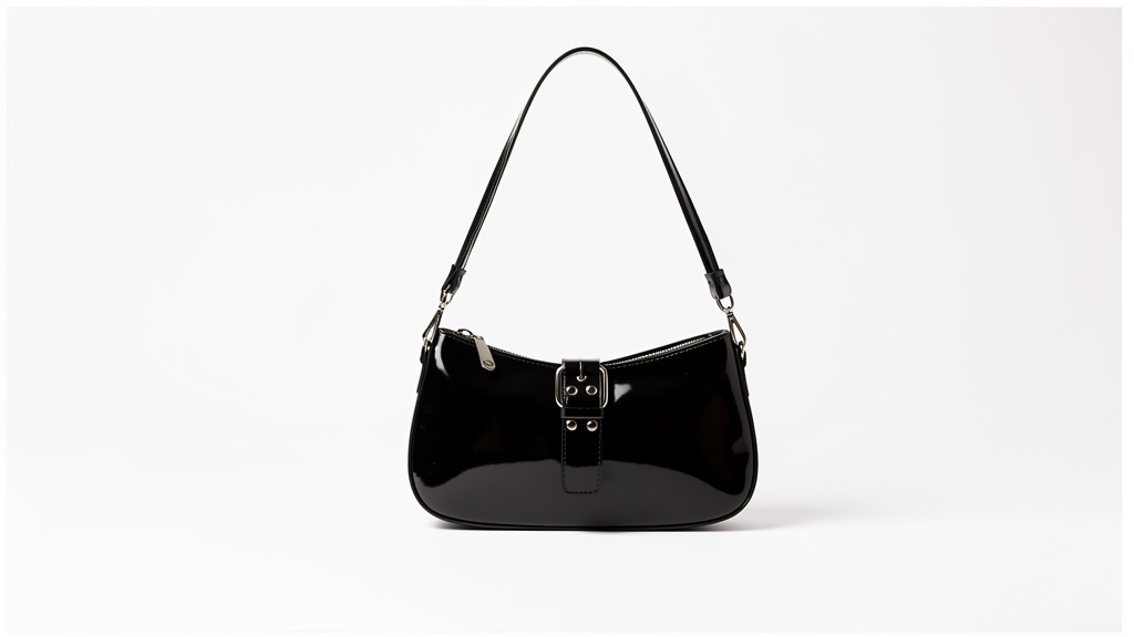Cartera negra charol
