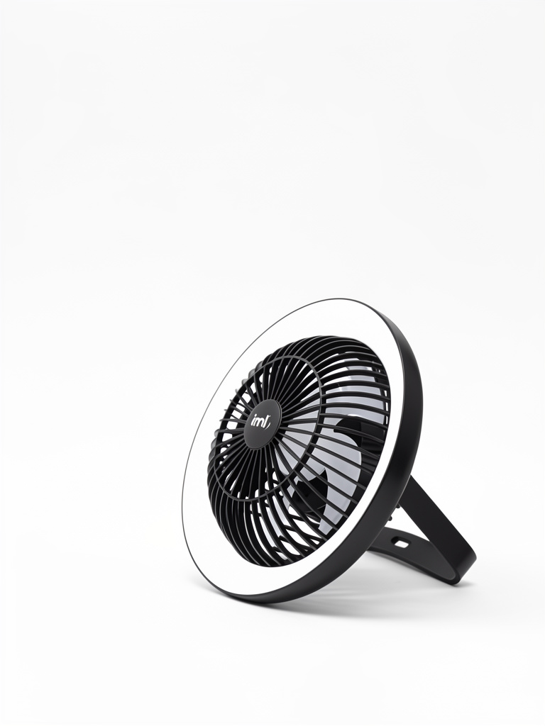 VENTILADOR RECARGABLE CON LUZ LED 10W