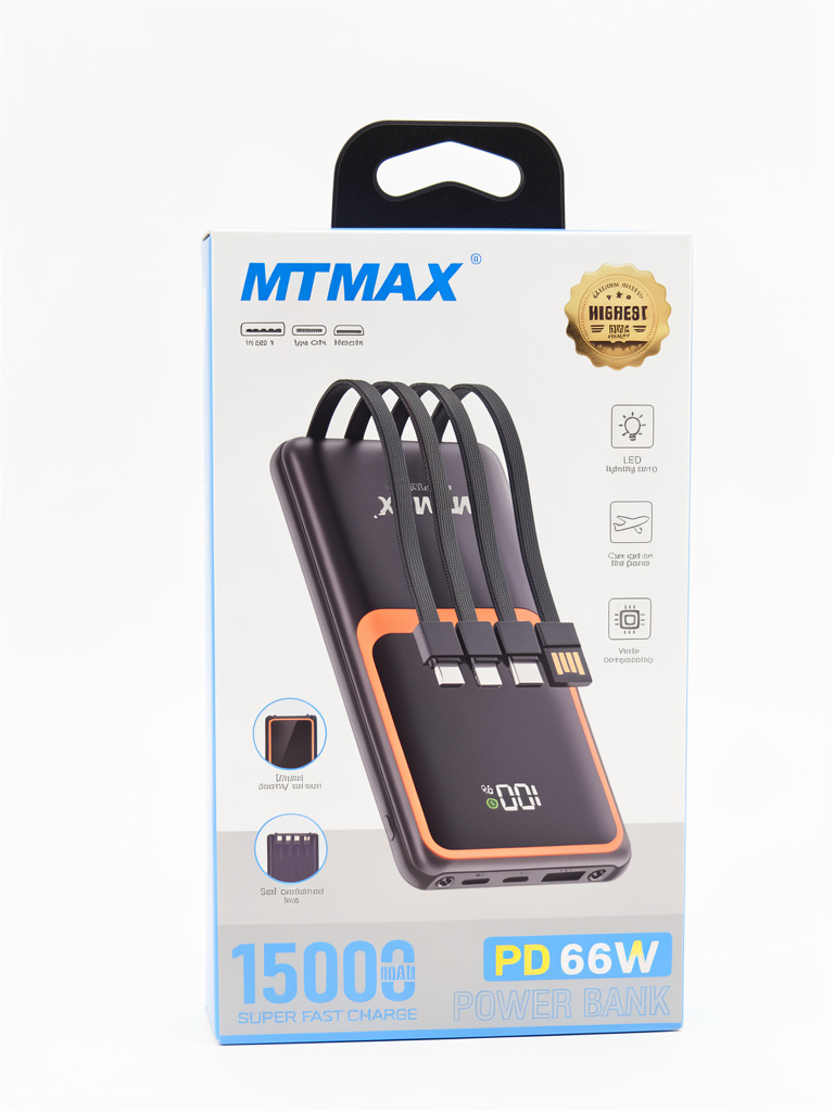 BATERIA PORTATIL 15000MAH PD 66W