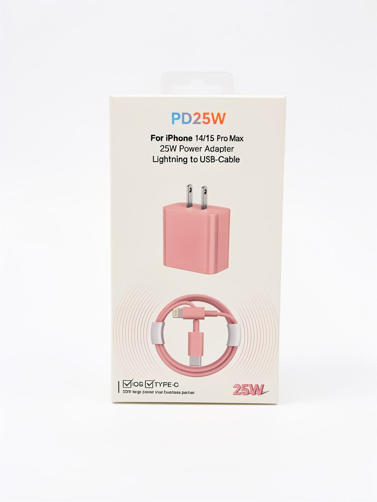 CARGADOR 25W IPHONE ROS.